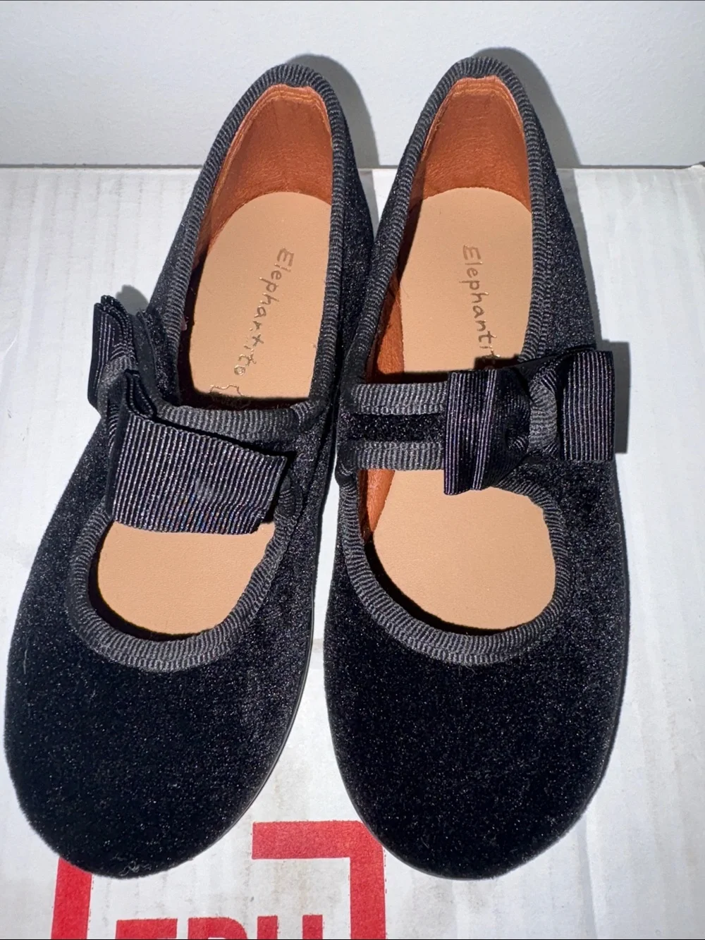 Kids Elephantito Mary Jane Bow Shoes size 28